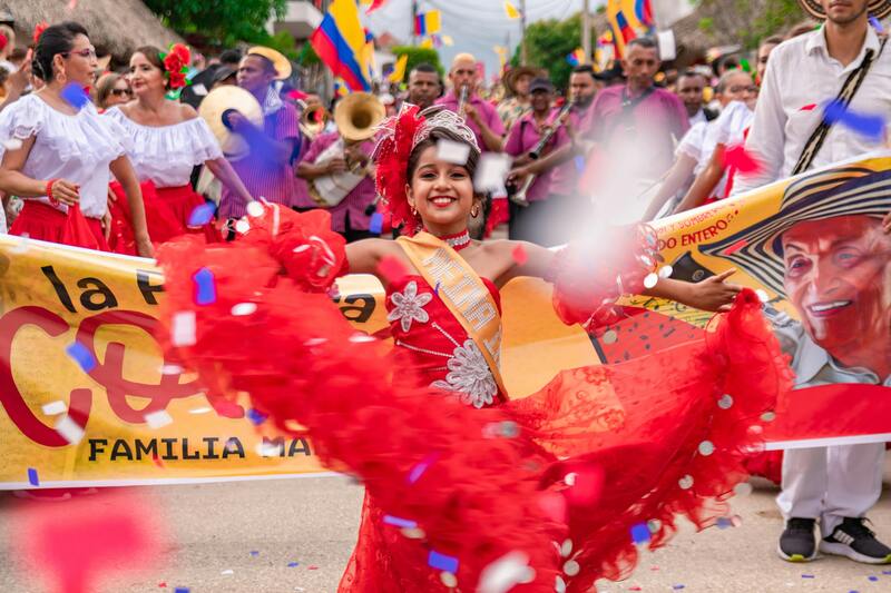 Traditional Colombian dance performance