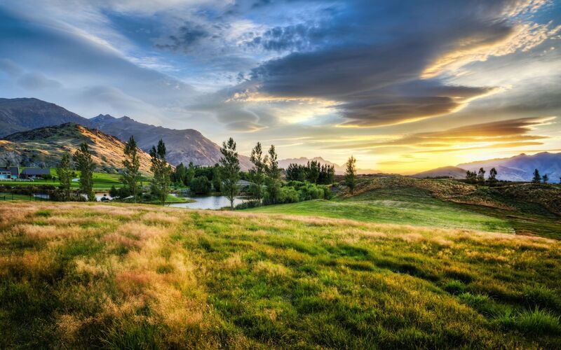 New Zealand scenic landscape